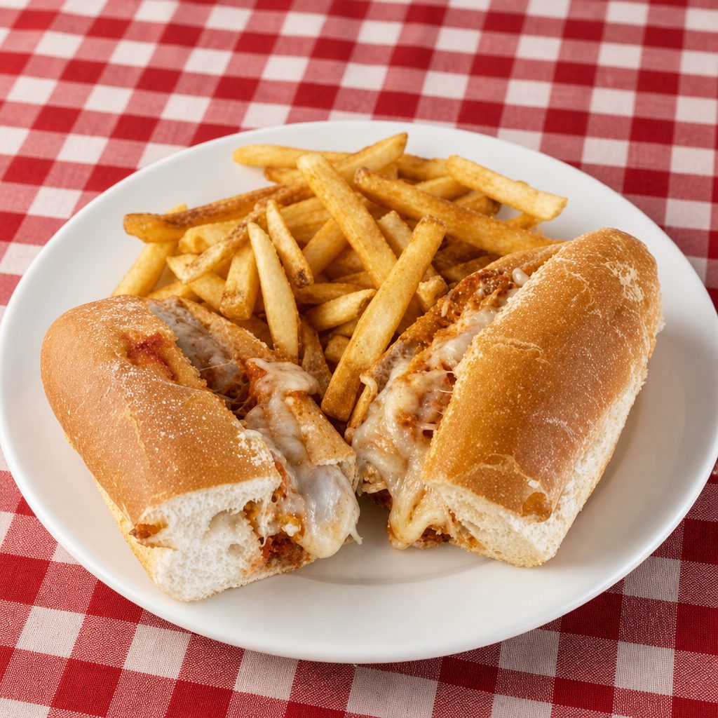 Eggplant Parmigiana Sub.