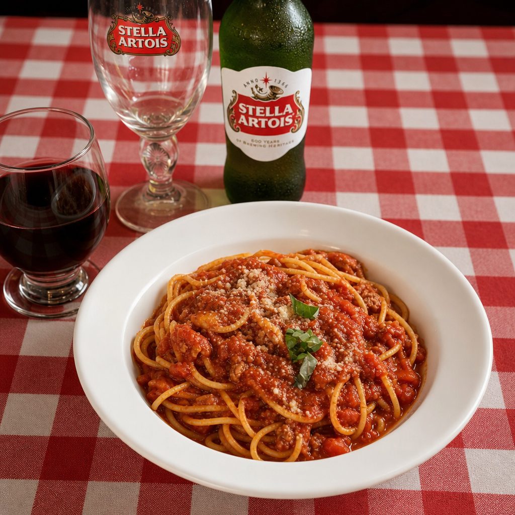 Pasta with Meat Sauce.
