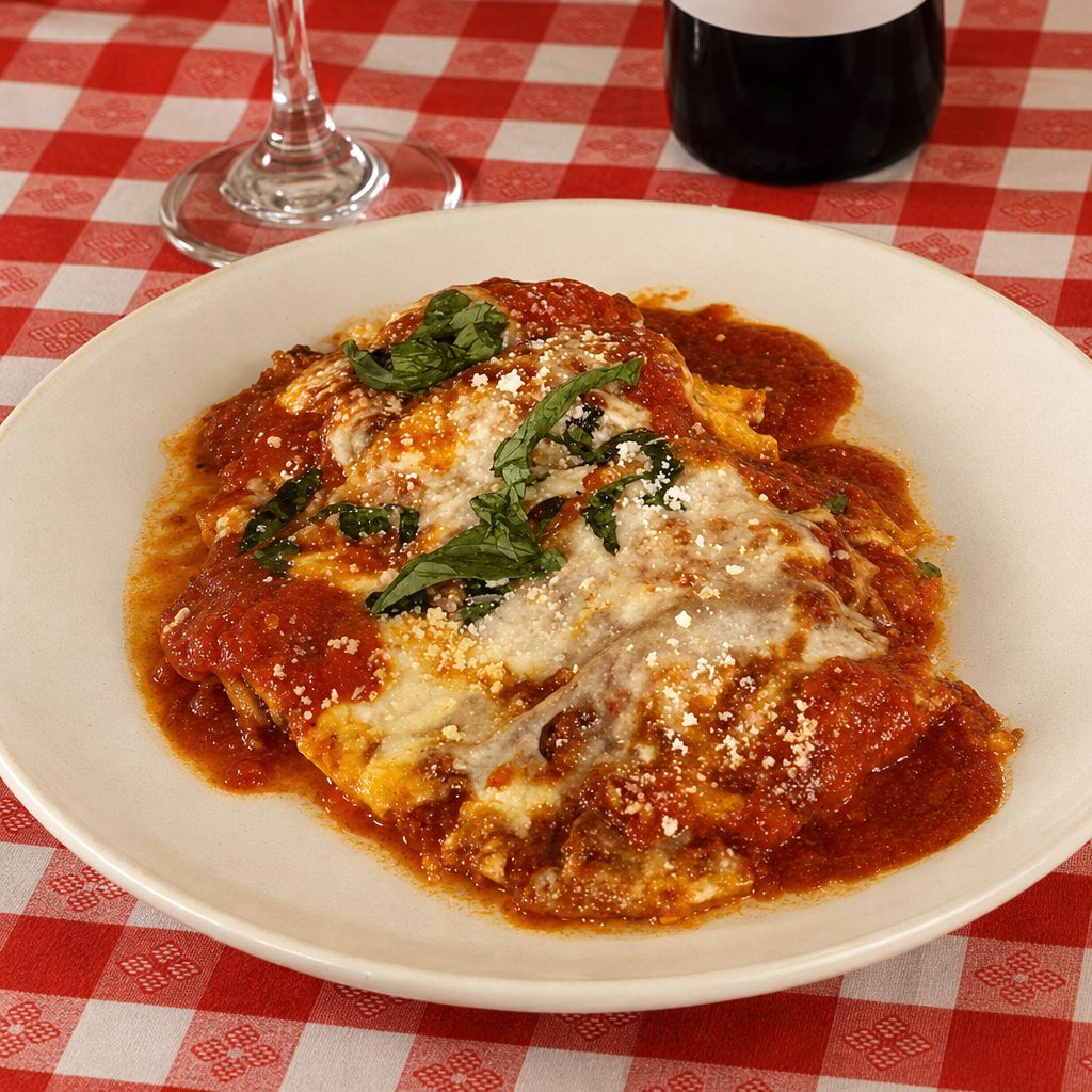 Veal Parmigiana.