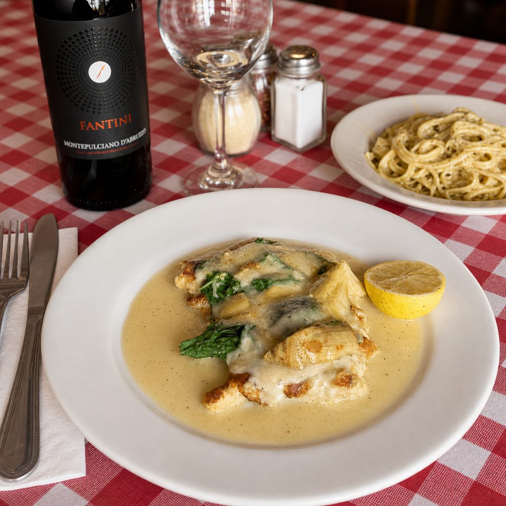 Chicken Florentine.