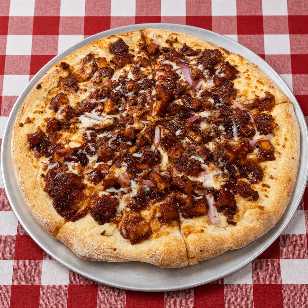BBQ Chicken Pizza.