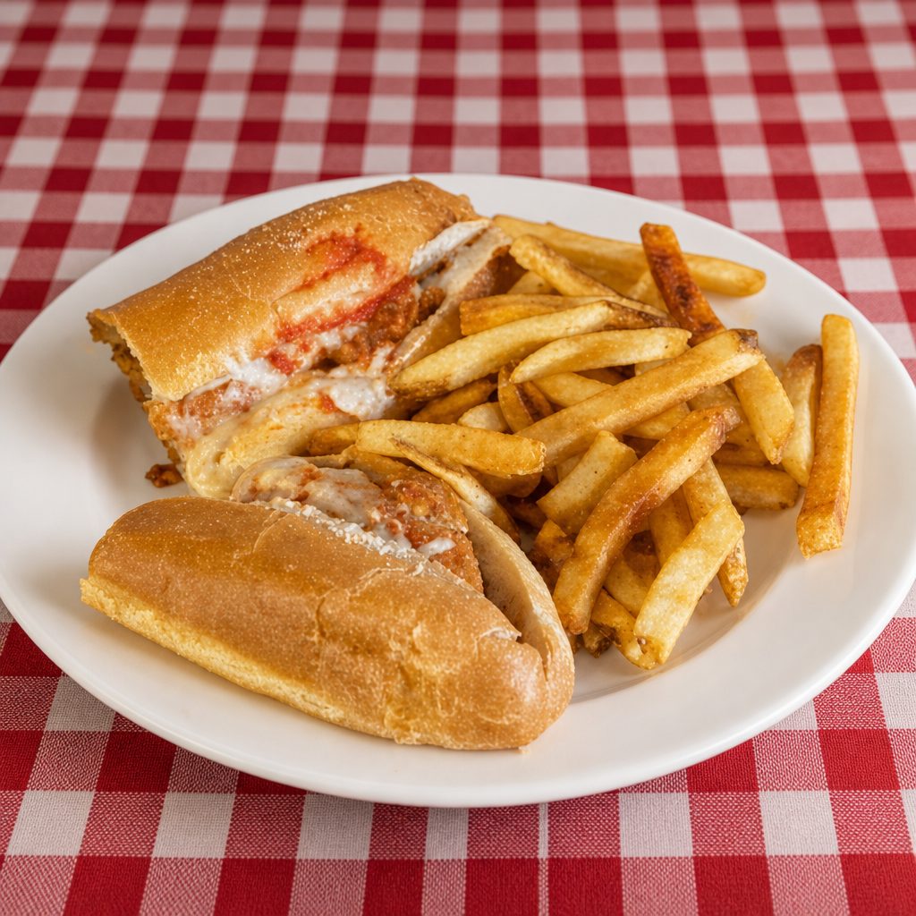Chicken Parmigiana Sub.