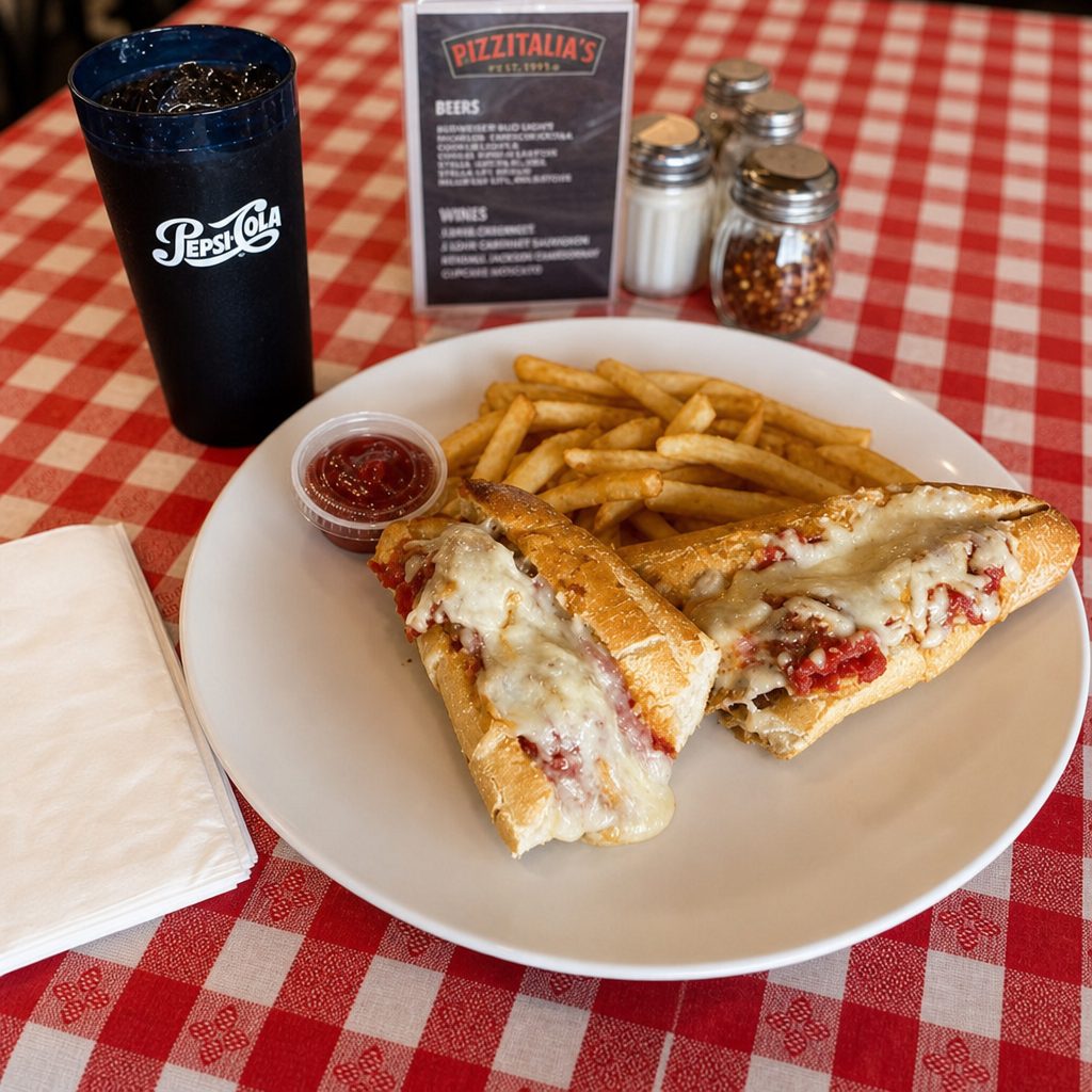 Meatball Parmigiana Sub.