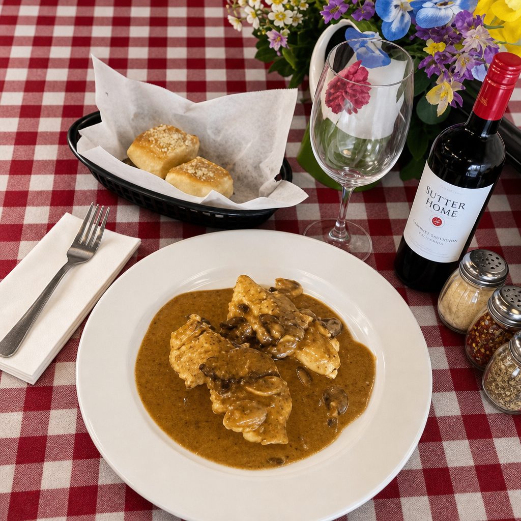 Chicken Marsala.